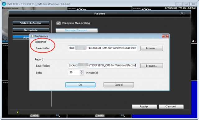 Q: Where can I find the snapshot I took within the TIGERSECU HD Viewer